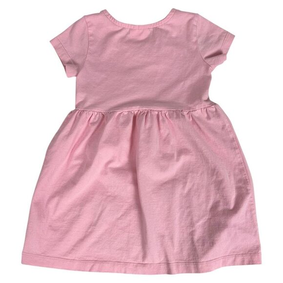 Hanna Andersson Applique Art Horse Dress Rose Pink size 4 SPOTS - Picture 2 of 7